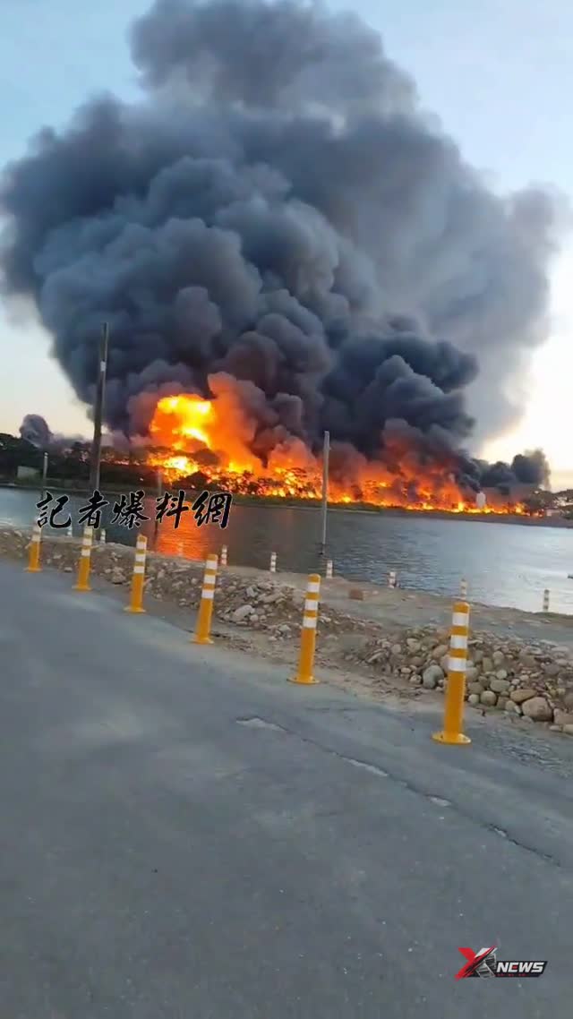 中壢工廠大火！烈焰竄天濃煙罩城